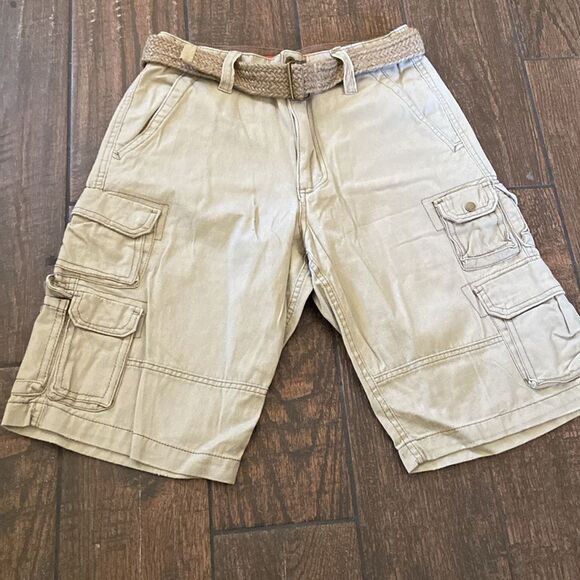 Plugg Co Tan Cargo Shorts with Relaxed Fit Men’s Size 29 New No Tag - Picture 3 of 11